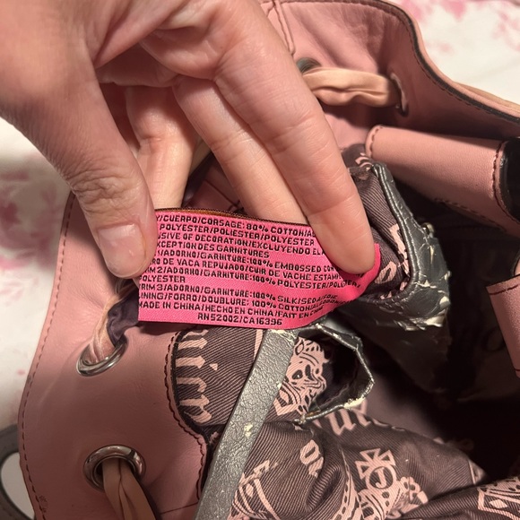 Vintage Juicy Couture Pink and purple Women's Bag - Picture 5 of 5